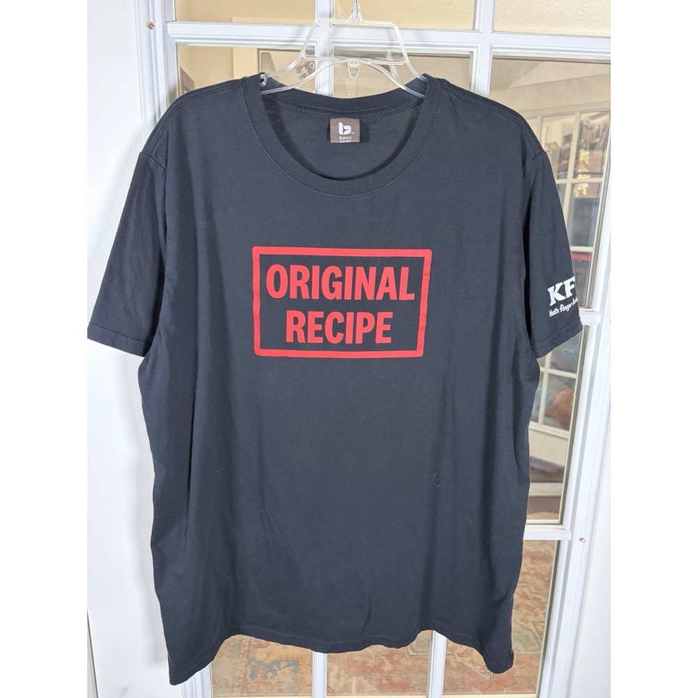 KFC Original Recipe Black Graphic Finger Licking Good Shirt Large